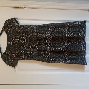 Women's mini dress, size Medium.  Black lace.